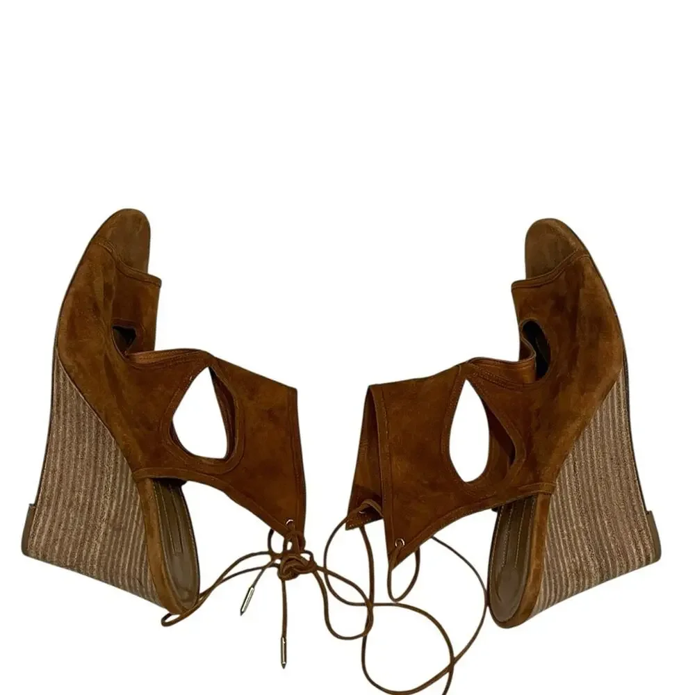 Aquazzura sexy thing suede wedge Size:40.5